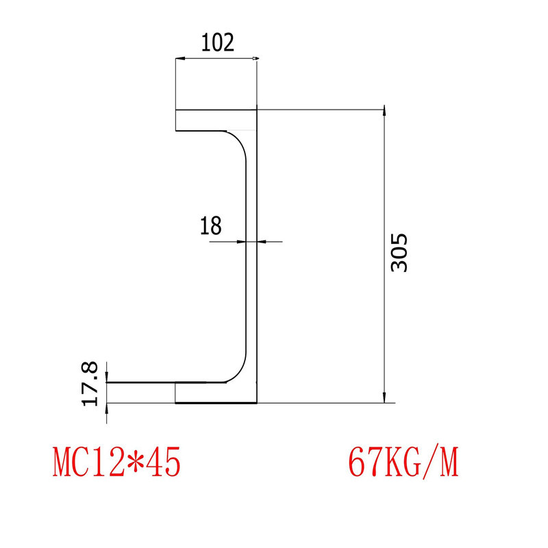 美标槽钢MC12x45材质A572批发零售价格
