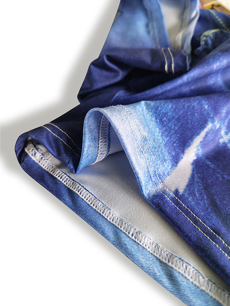 Boxer uomo trendy stampa denim con dettaglio cintura_voghion.com