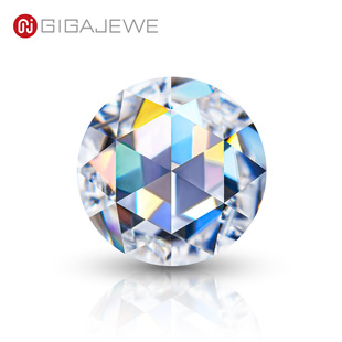 GIGAJEWE hand cut rose cut white D color VVS1 Mosan drill bare stone