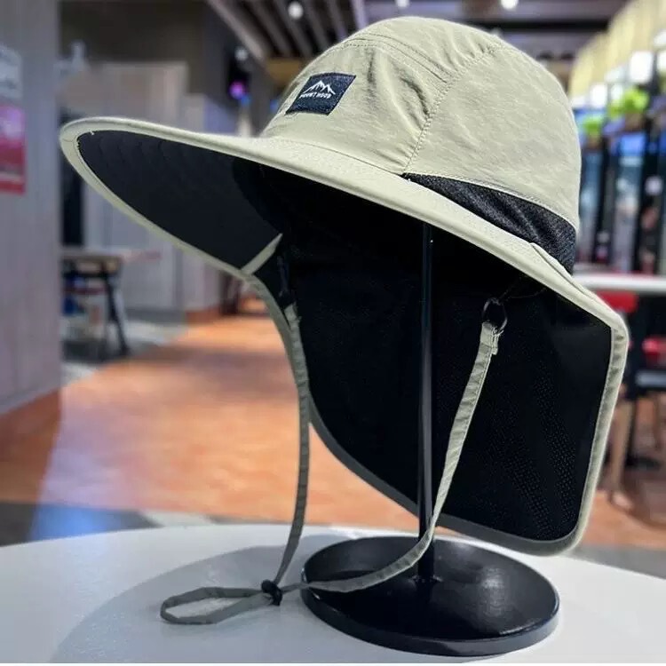 人気のアウトドアレトロフィッシャーマンハット、夏のハイキング、釣り、日焼け止めサンハット、登山、ウエスタンサンシェードカウボーイハット|undefined