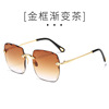 Fashionable metal crooked brand sunglasses, wholesale