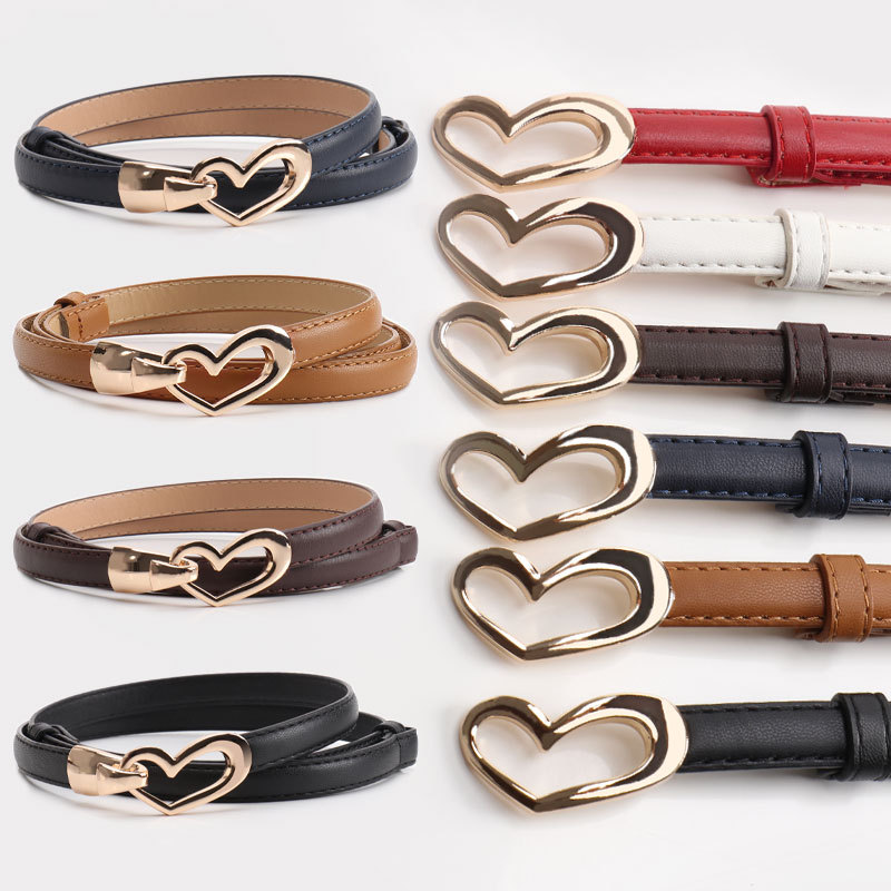 Decoratieve taille riem voor dames met hartvormige gesp_voghion.com