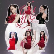 韩国JENNIE个人solo 新款亚克力双面立牌桌面摆件明星周边同款