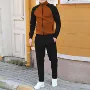 插肩袖撞色新款秋季夹克