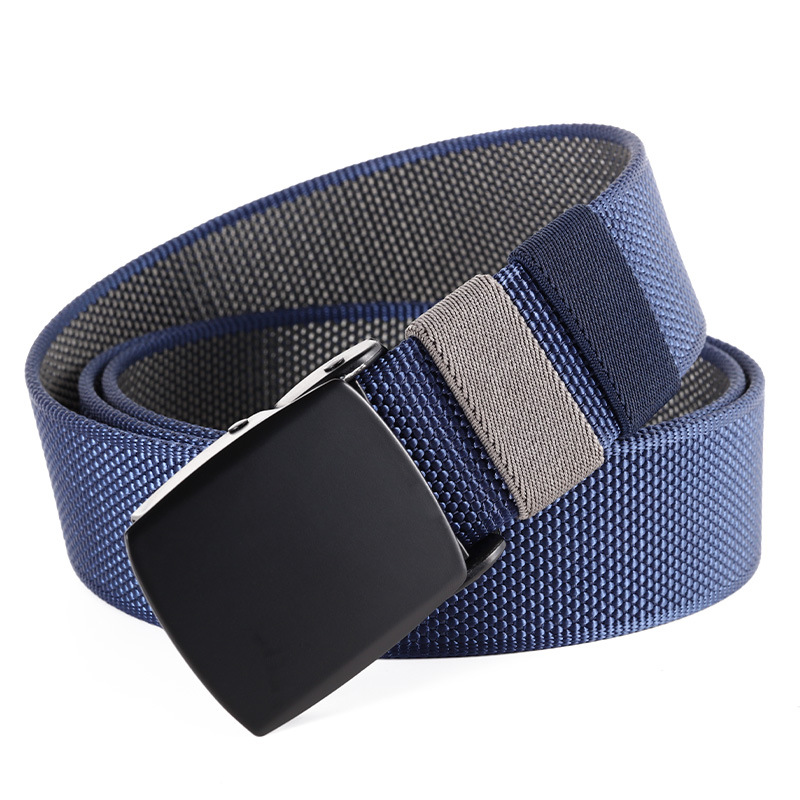 2022 nuevo cinturón de nylon de dos colores de doble cara para hombres y mujeres neutrales casuales pantalones de todos los partidos cinturón de moda juvenil al por mayor