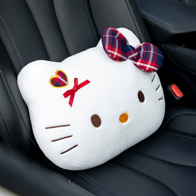 Plush Home Pillow Cushion — Headrest - checkered-pattern-large-lumbar-support-pillow-6040cm-in-the-description