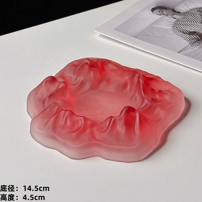 Car ashtray use in the living room - iceberg-ashtray-matte-red