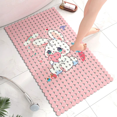 Hollow Kidsren, Pregnant Women and | Avtomobil döşəmə paspasları - love-bunny-70x40cm-environmentally-friendly-odorless-shipped-on-the-same-day-simple-round-style