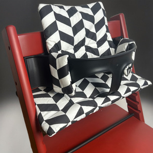 Plaid Children's Growing Chair Cushion Baby Dining Chair Cushion Waterproof and Urine Proof Baby Chair Cushion Cushion Cushion for All Seasons