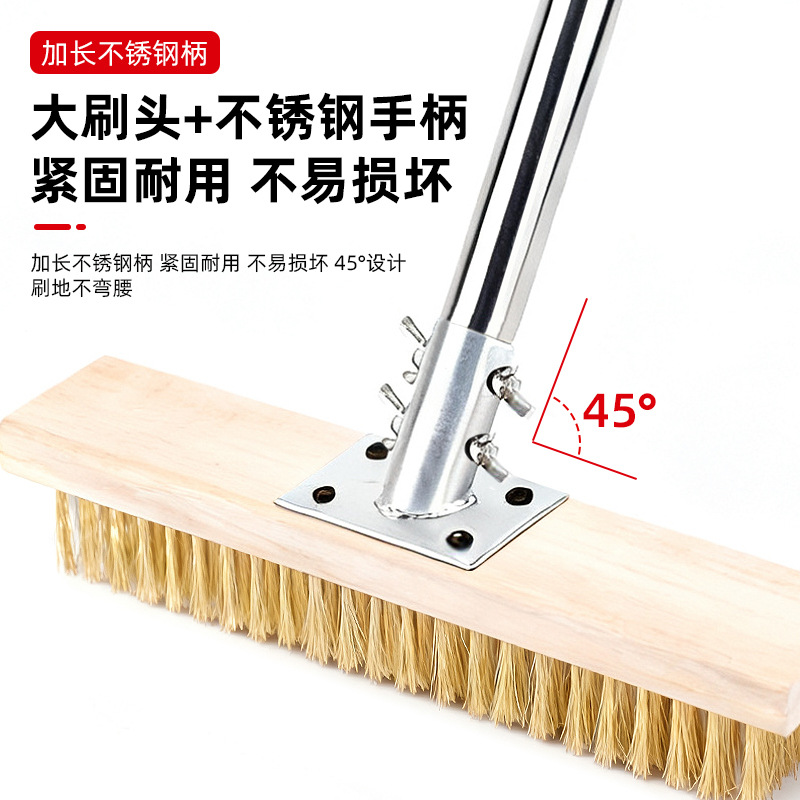 Cepillo para Piso de Alambre de Acero 20 cm de Acero Chapado en Cobre