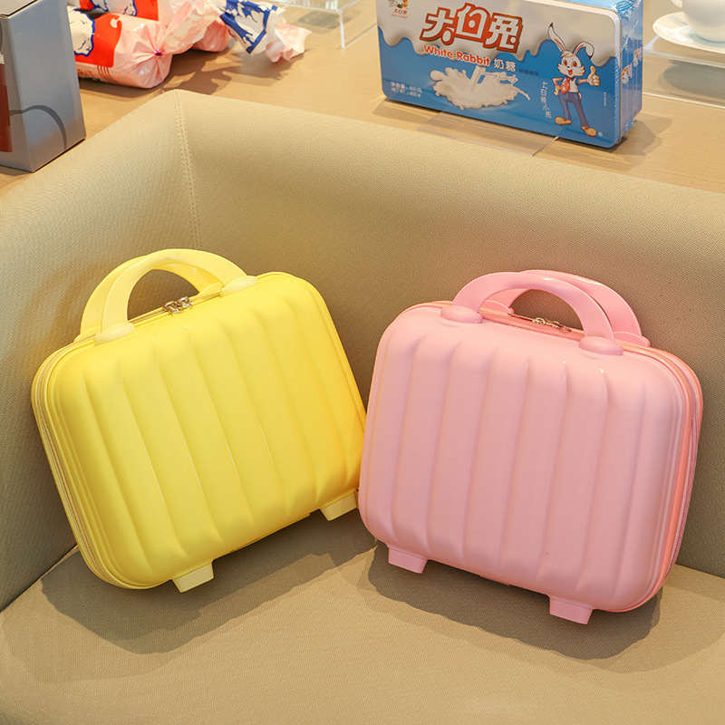 Cosmetic Case Hard Shell 3D Stereo Satchel Suitcase 14inch Souvenir Cartoon Cute Gift Box Wedding Supplies