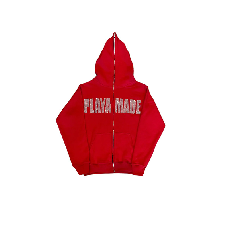 Women's Clothing Hot diamond sweater letter new Y2K men and women zipper long sleeved hoodie fashion casual punk jacket sweatshirt_voghion.com