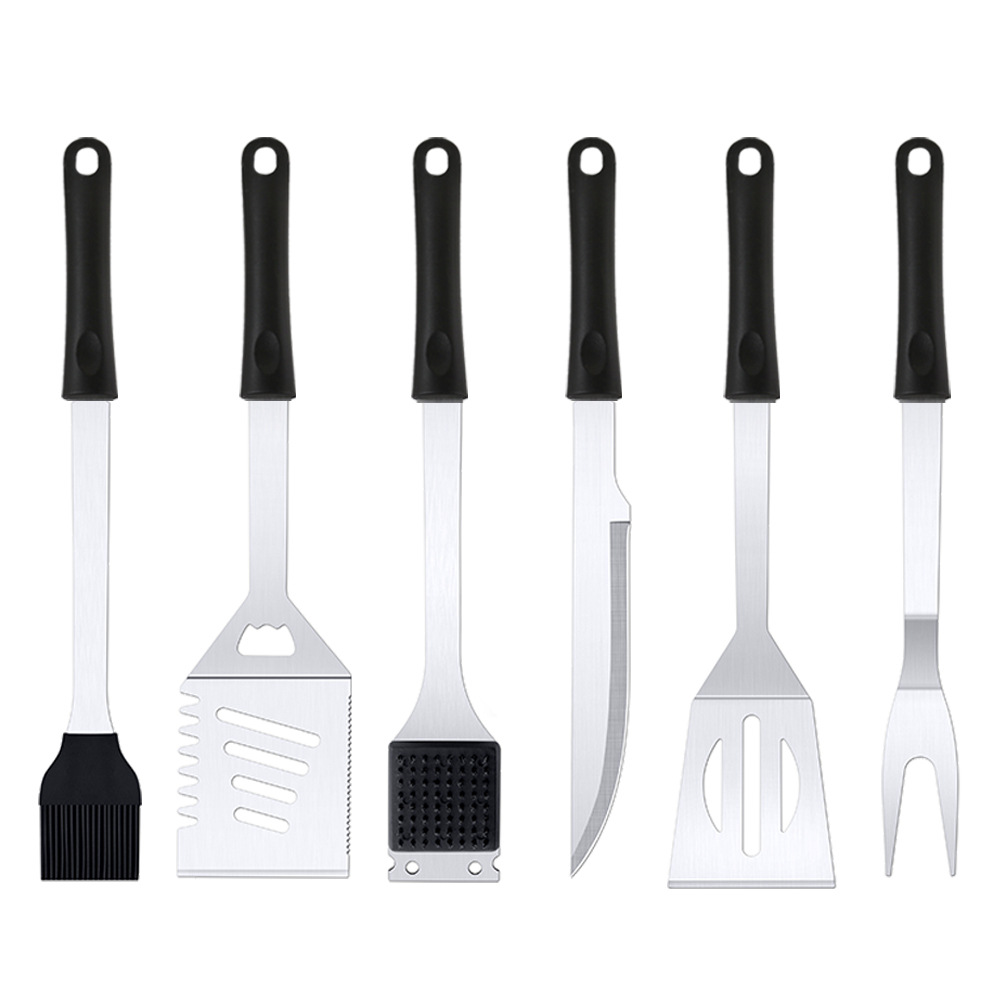 Herramientas de parrilla set de seis piezas BBQ accesorios de parrilla set de parrilla set de camping nuevos productos al aire libre set transfronterizo
