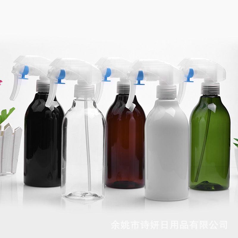 300ml长颈塑料瓶汽车喷壶酒精消毒瓶G枪喷除锈剂包装瓶日化包材