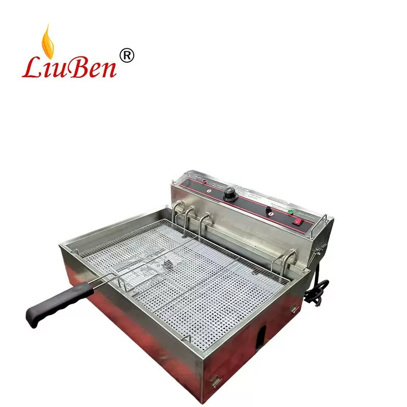 六本商用电炸炉大容量油炸机台式油炸炉炸薯条炸甜甜圈炸小吃油炸