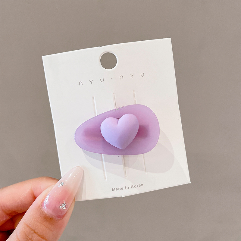 Coreana lateral frange clip de cabello de la frente de mujer sensación avanzada 2025 nuevo toque de dopamina clip de boca de pato