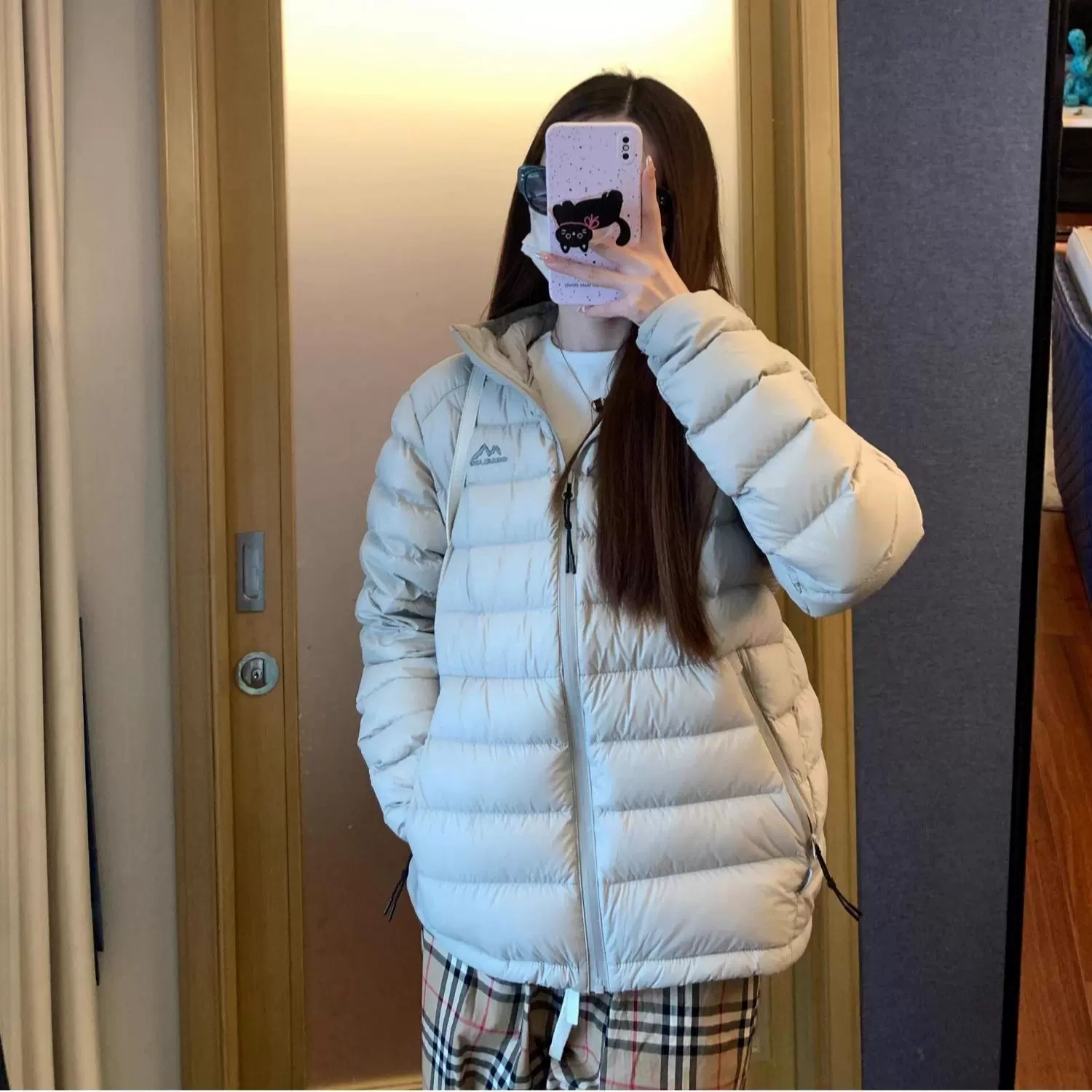 拉链显瘦情侣棉服女冬季学生新款轻薄连帽韩版宽松时尚保暖棉衣