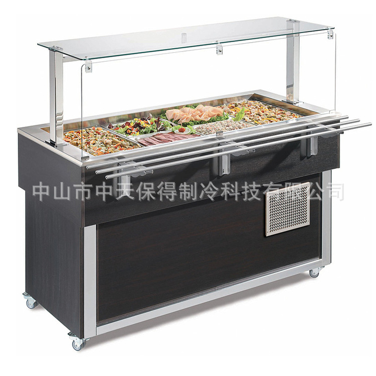 新款特色自助餐开放式沙拉台