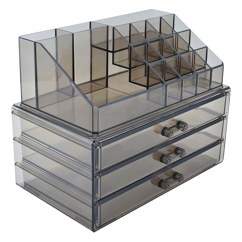 Caja de almacenamiento de cosméticos de escritorio cajón de almacenamiento de lápiz labial de múltiples capas rack organizador de la habitación rack de almacenamiento multifuncional