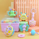 Cross-border Export Newborn Rattle suit Gift Box Baby Baby Young Children Teeth Combination Soft Rubber Toy Storage Box