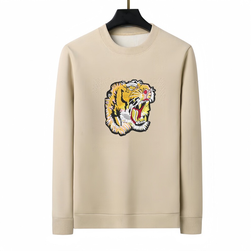 Sweater Men's Autumn and Winter New Round Neck Pullover Sweatshirt Men's Velvet Warm Elastic Casual Long-Sleeved Trendy Large Size Ready Stock