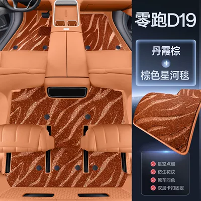 Modelə uyğun ayaqaltı, models of Leapmotor D19, full-coverage - special-edition-danxia-brown-brown-galaxy-blanket-magic-print-waterproof