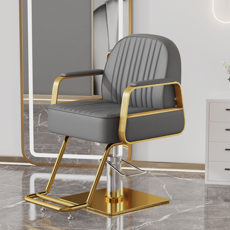 다크 그레이 가죽 [골든 스테인리스 사각 플레이트 + 원형 튜브 페달]