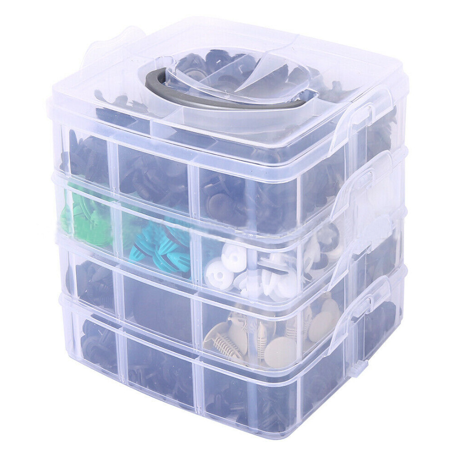 620 unids en caja hebilla nuevo 24 tipos de parachoques del coche kit de reparación de expansión tornillo hebilla HE154