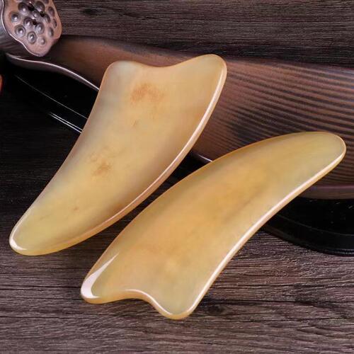 Cow horn scraping board, facial exclusive resin face scraping board, meridian scraping beauty stick, meridian scraping sheet 