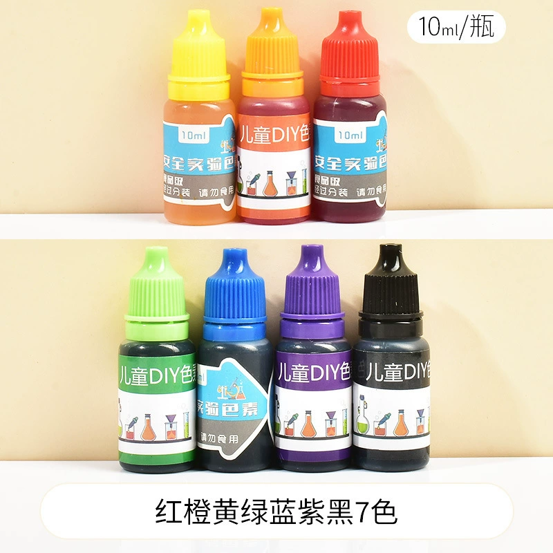 Colorful Mixed Pigment Teaching Aids for Kindergarten Science - 20ml Bottles with Pipette