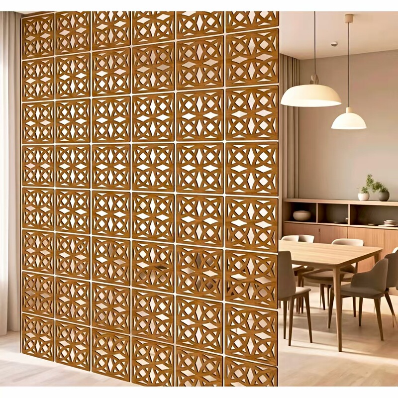 Hanging Separation Screen, Wall Divider, Room Divider Panel, Wooden Modular Wall,