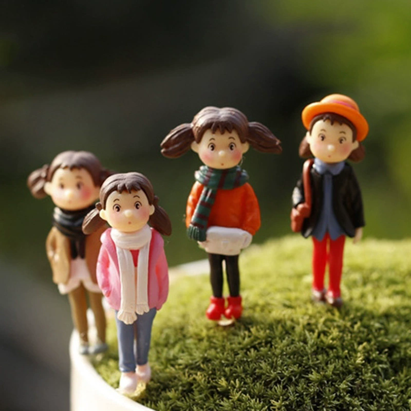 Мох микро Ландшафтные украшения зимняя одежда девушка мясо DIY сборка небольшие украшения игрушки 4 Одежда для девочек