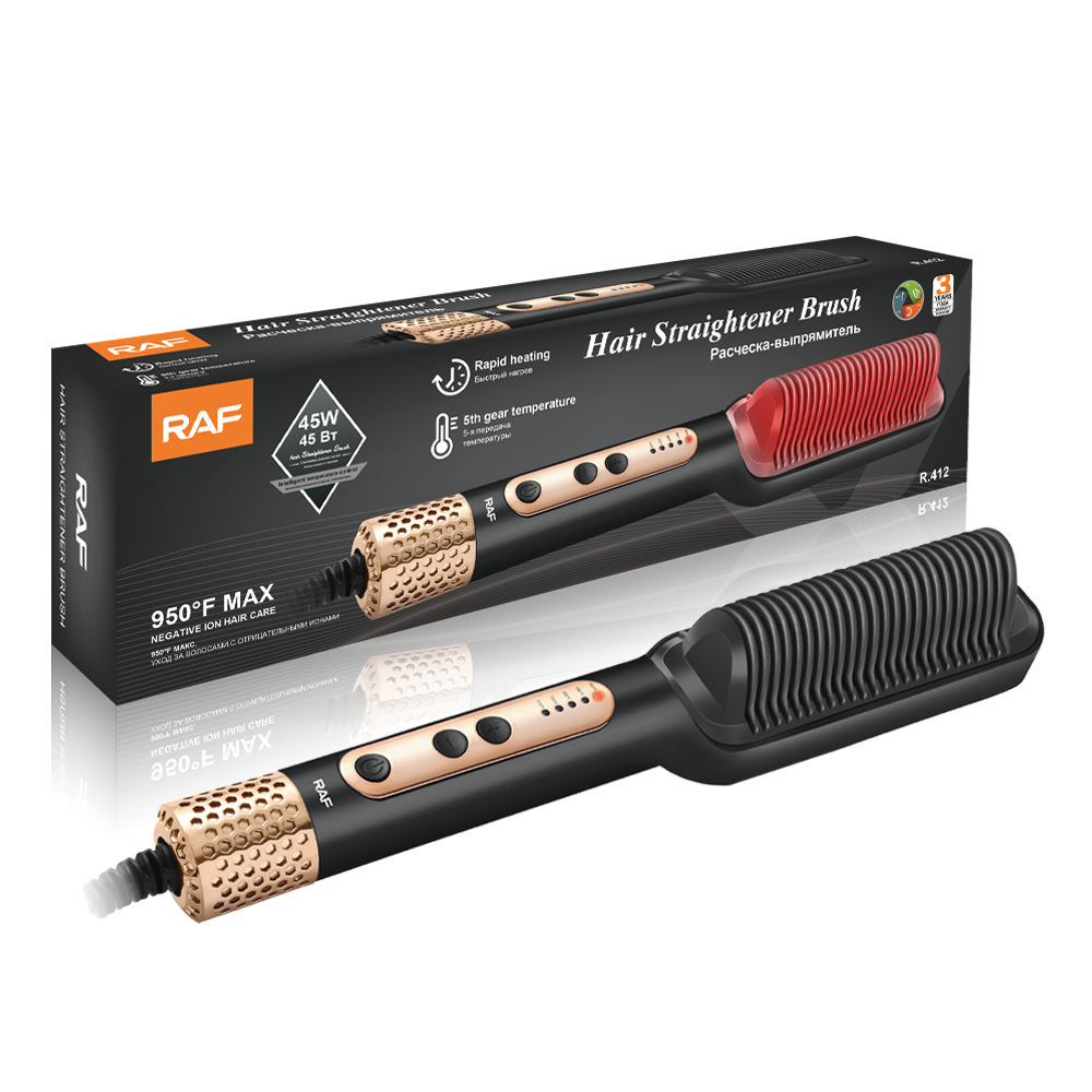 Cepillo Alisador y Rizador de Iones Negativos Eléctrico para Cabello Seco para el Hogar image 6