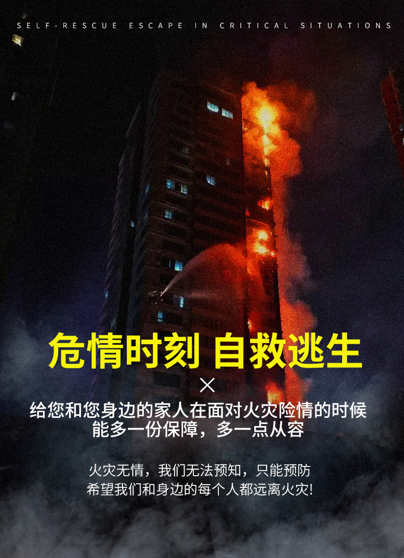 Fire Escape Emergency Kit Household Emergency Supplies Box Civil Defense Rescue Fire Escape Set Ten-Piece Set