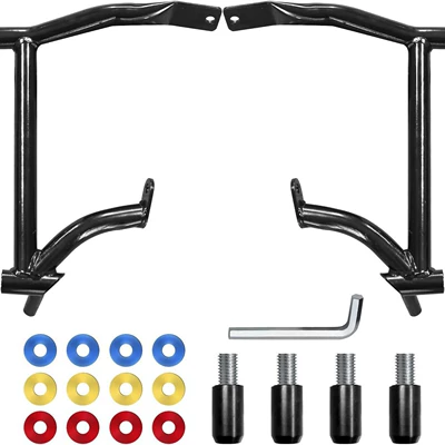 Suitable for Harley Touring, Grand Glide, Road King Rear Box Bumper, Two-Piece Bumper Guard, 96-24 (Motorcycle bumper) - 96-08-years