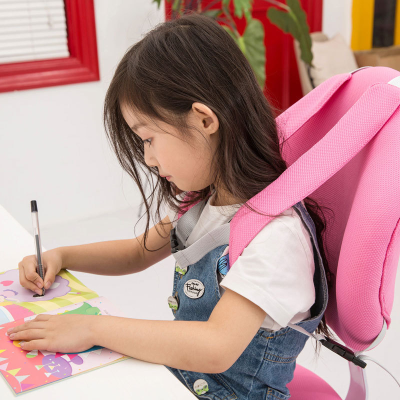 Automatic Back-Chasing Children's Student Learning Chair Can Be Lifted and Adjusted to Correct Sitting Posture, Primary School Students' Home Desk and Chair