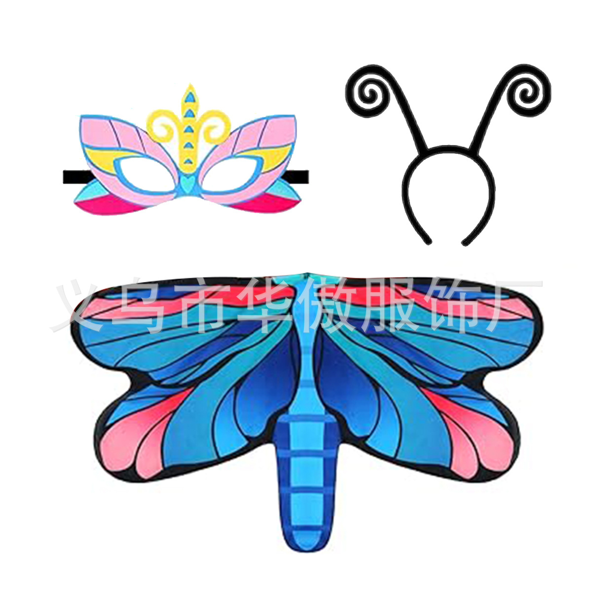 날개 + 안대 + 머리띠