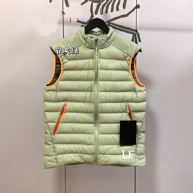 Bird's Brand Same Style Goose down Vest Cerium Ves90 White Goose down Solid Color Casual Zip-Up Stand Collar Jacket