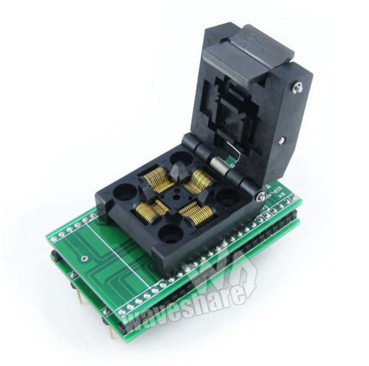 QFP48转DIP48 编程测试座适配座 IC51-0484-806带板引脚间距0.5mm