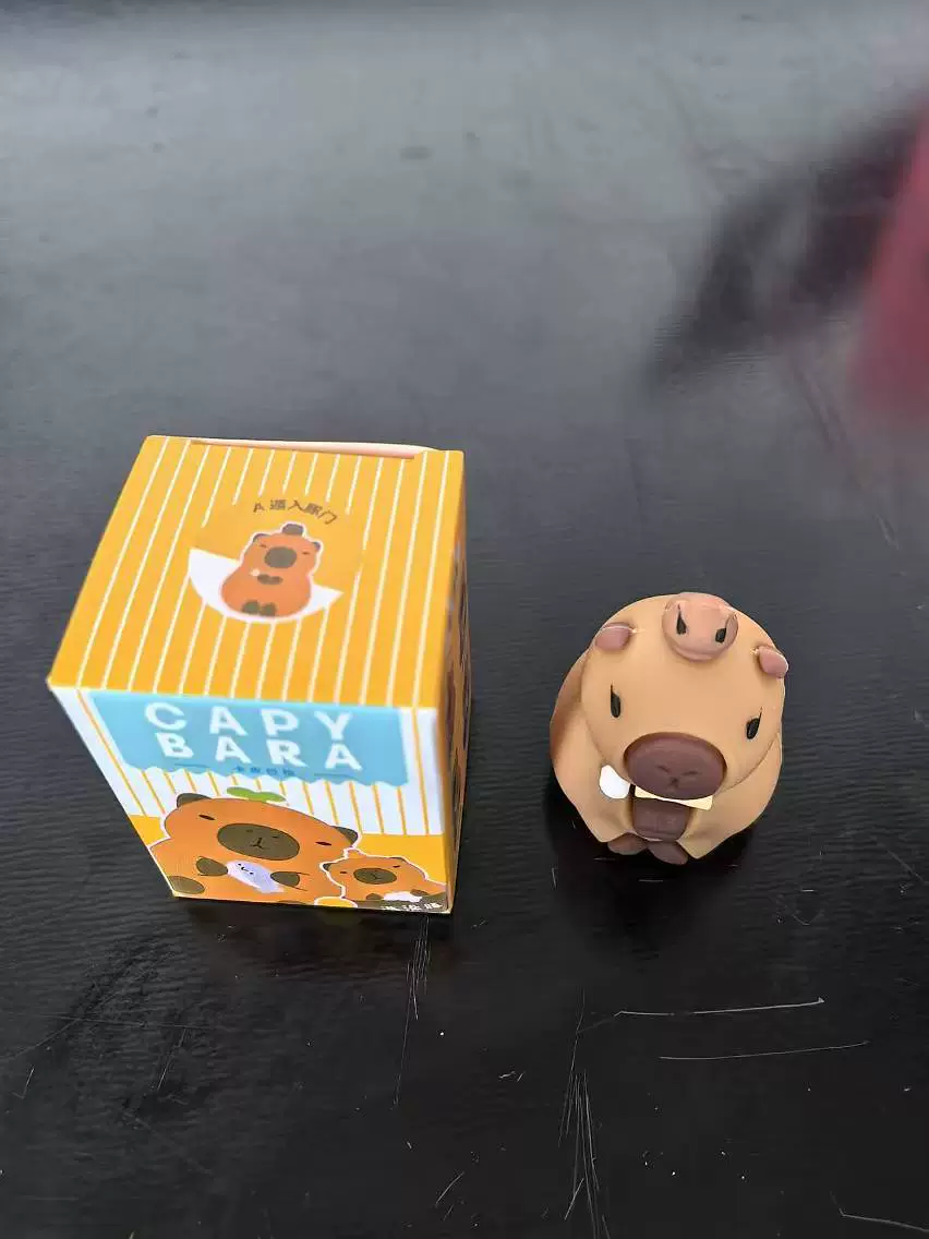 Десктопная фигурка Capibala капибара 3D, симпатичная мини-деталь на столе размером 4×4×5 см