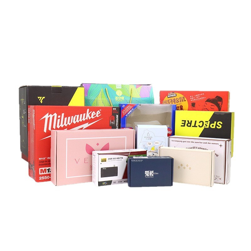 包装箱カスタムカラーボックス印刷航空機ボックスギフトボックスクラフト紙箱白段ボール箱段ボールカラーボックス印刷