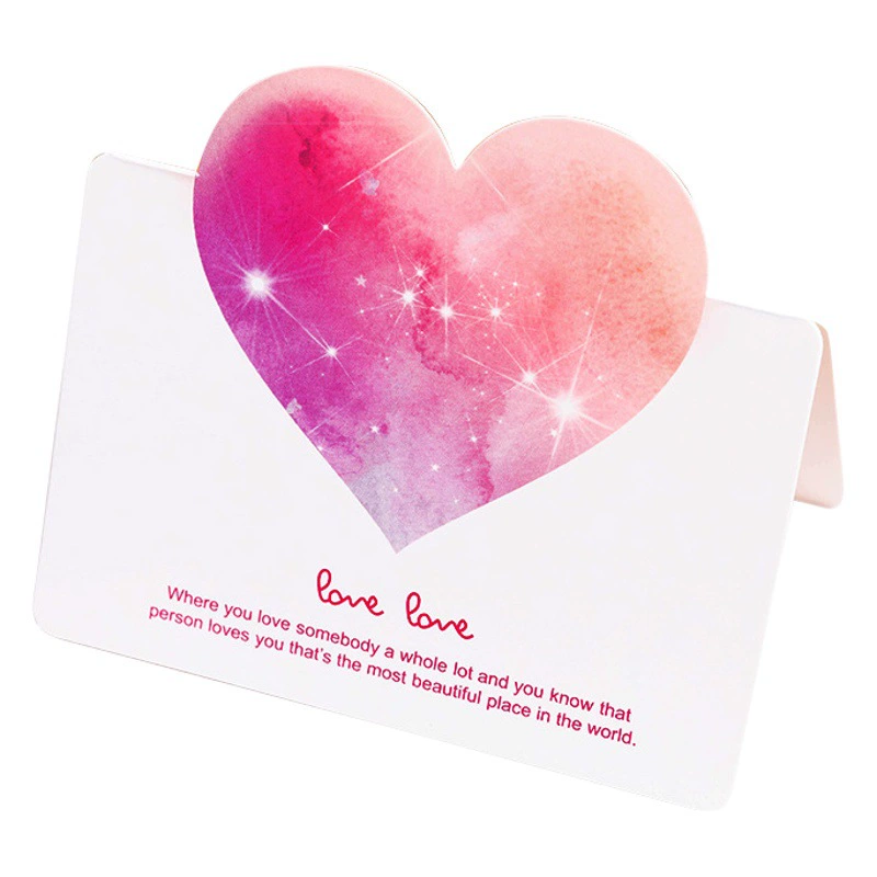 Южная Корея в стиле ins трехмерная любовная открытка День Святого Валентина цветочный магазин Рождественская поздравительная открытка Спасибо благословение маленькая открытка оптом