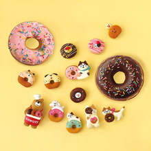 日式猫面包ZAKKA烘培咖啡店微缩装饰潮玩树脂工艺品桌面dry小摆件