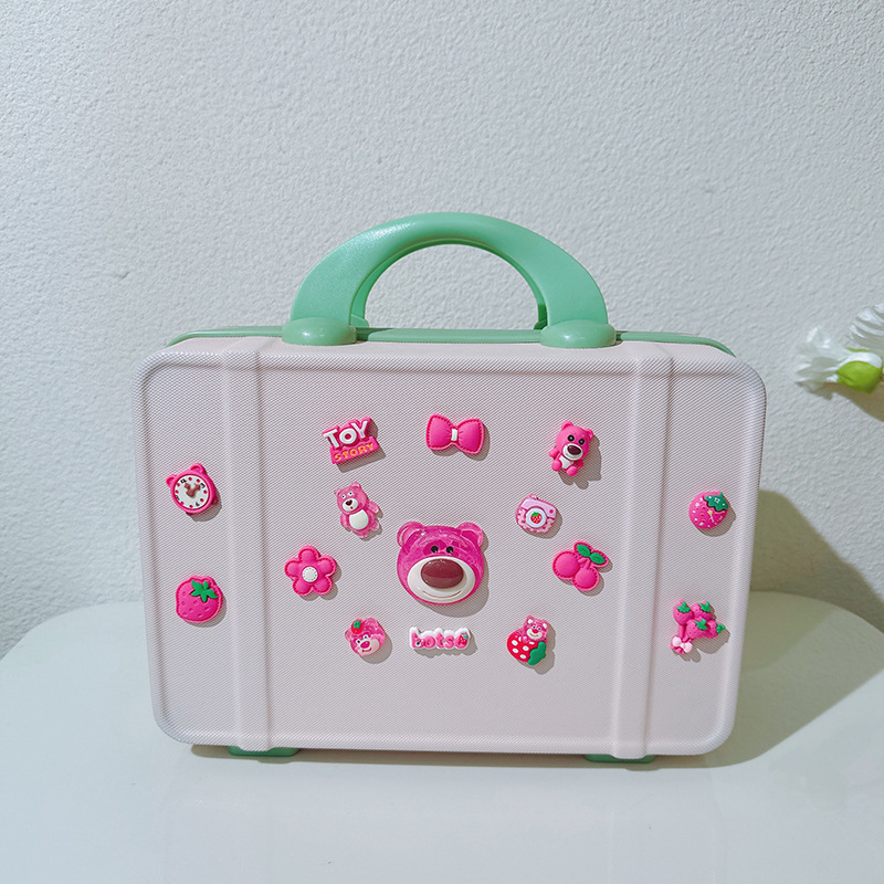 Cartoon lindo bolso de maquillaje portátil de gran capacidad bolsa de viaje portátil bolsa de lavado bolsa de almacenamiento de maquillaje bolsa de mano
