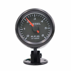 Cross-Border Hot-Selling 2-Inch 52mm Diesel Vehicle Tachometer 0-6000Rpm 12V Car Instrument with Instrument Cup