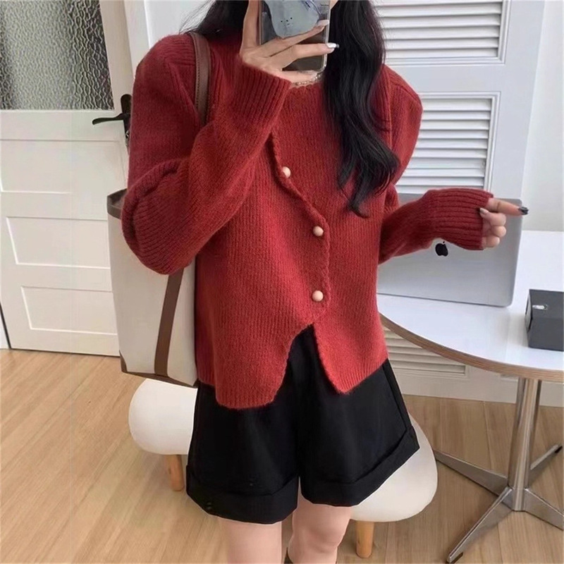 针织开衫2025早秋新款女装洋气毛衣女外套显瘦上衣女显瘦气质小衫|undefined