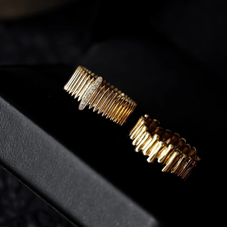 All Seasons Season Wholesale Jewelry Casual Retro Organ Copper Zircon Rings