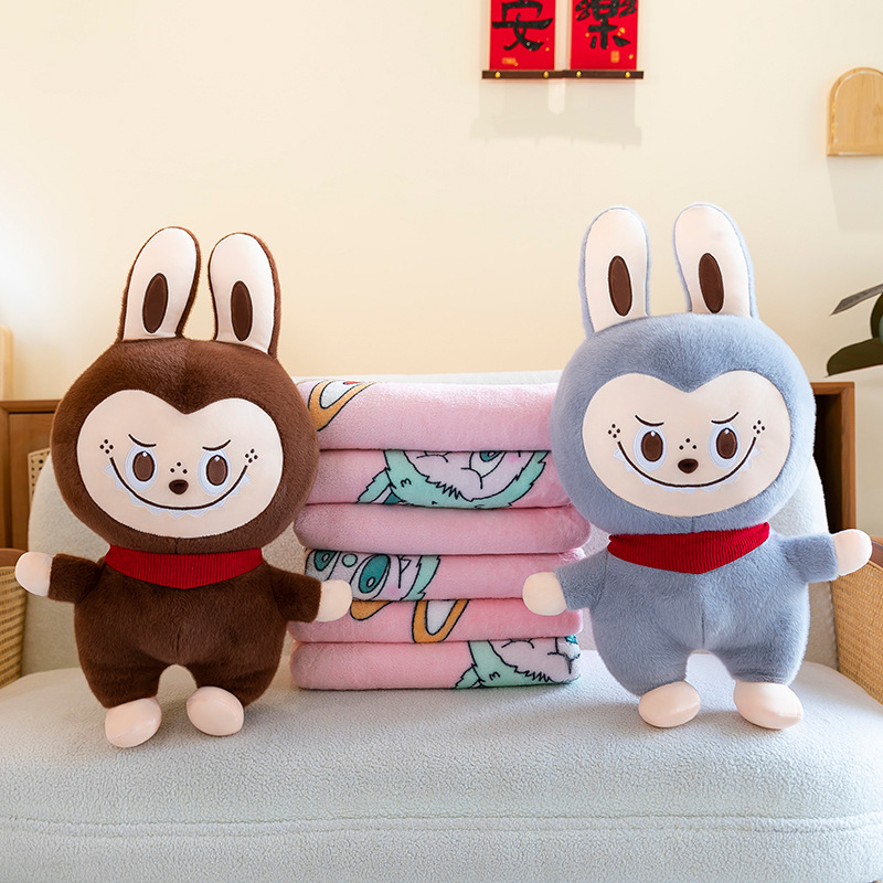 Nueva frontera Labu almohada colcha dos en uno peluche juguete burbuja Matrab tela siesta manta image 4