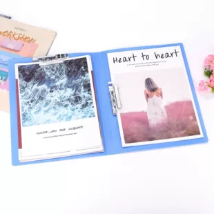 Thick folder plastic plastic folder double folder single folder test papers resume folder menu clip wholesale