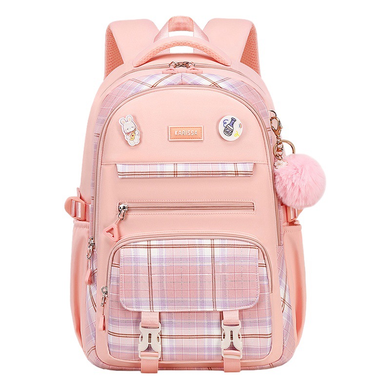 2024 Nueva Tela Escocesa niños estudiante de La Escuela Primaria Mochila De Grado 1-3-6 de tela Oxford mochila ligero chica